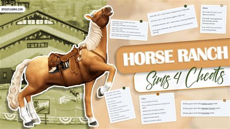 sims 4 horse ranch cheats|sims 4 horse ranch hacks.